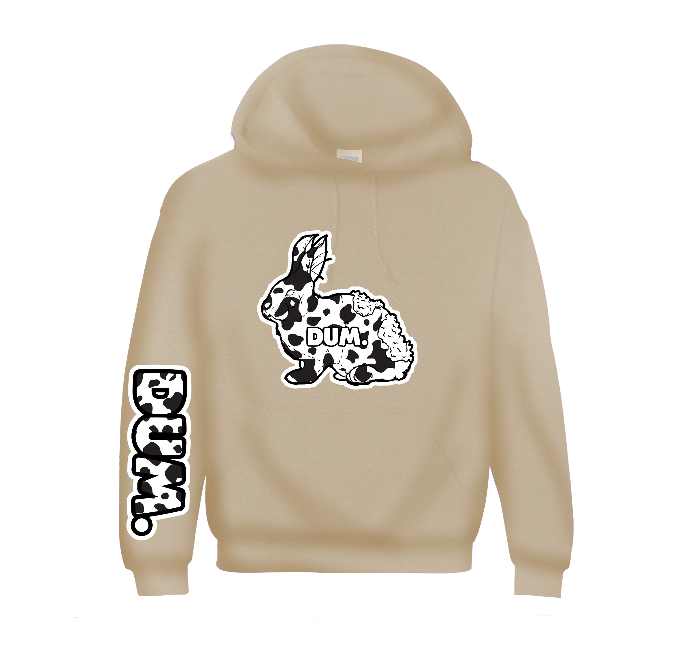 DUM COW CAMO HOODIE