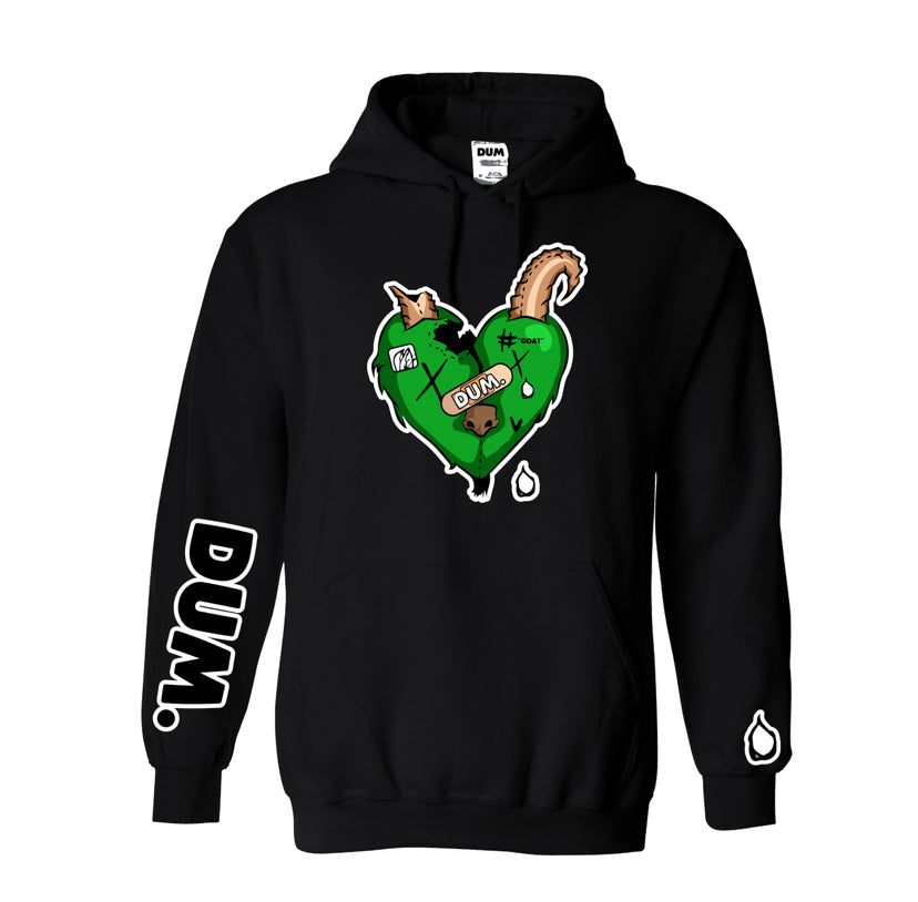 GREEN GOAT LOVE HOODIE