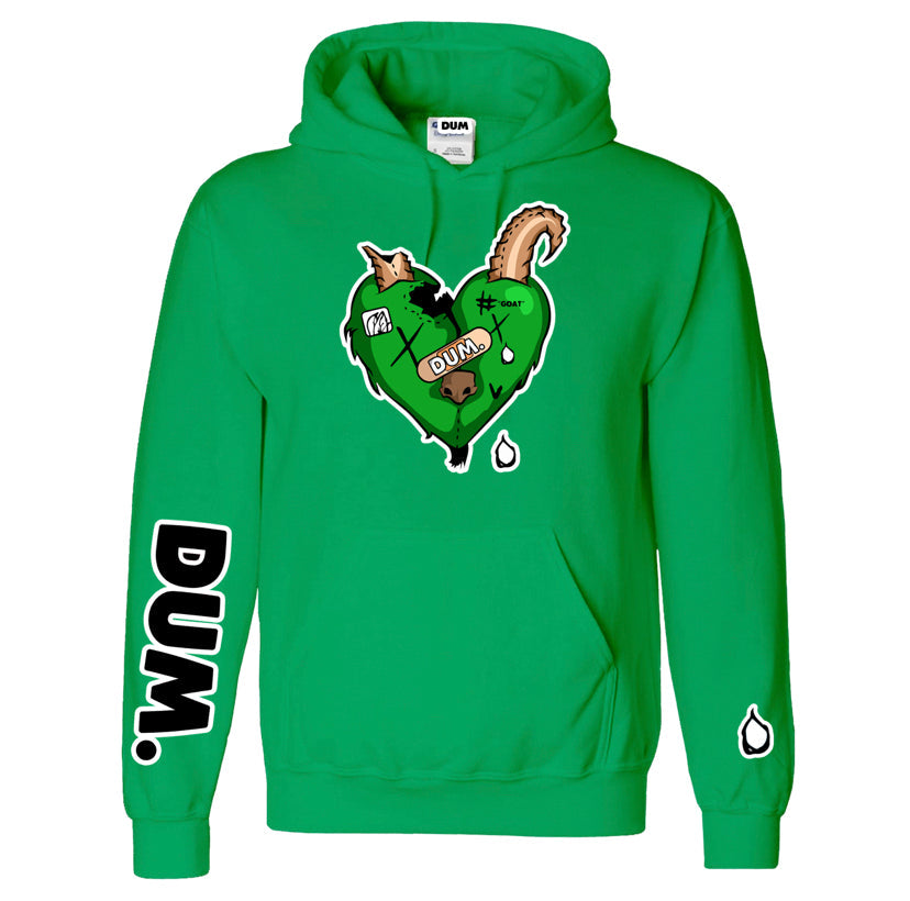 GREEN GOAT LOVE HOODIE