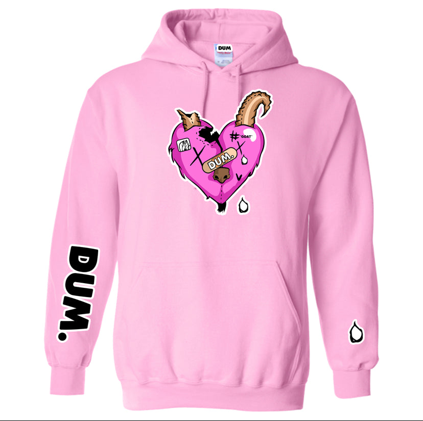 HOTPINK GOAT LOVE HOODIE