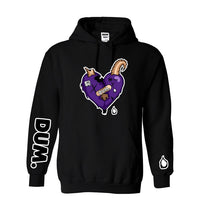 PURPLE GOAT LOVE HOODIE