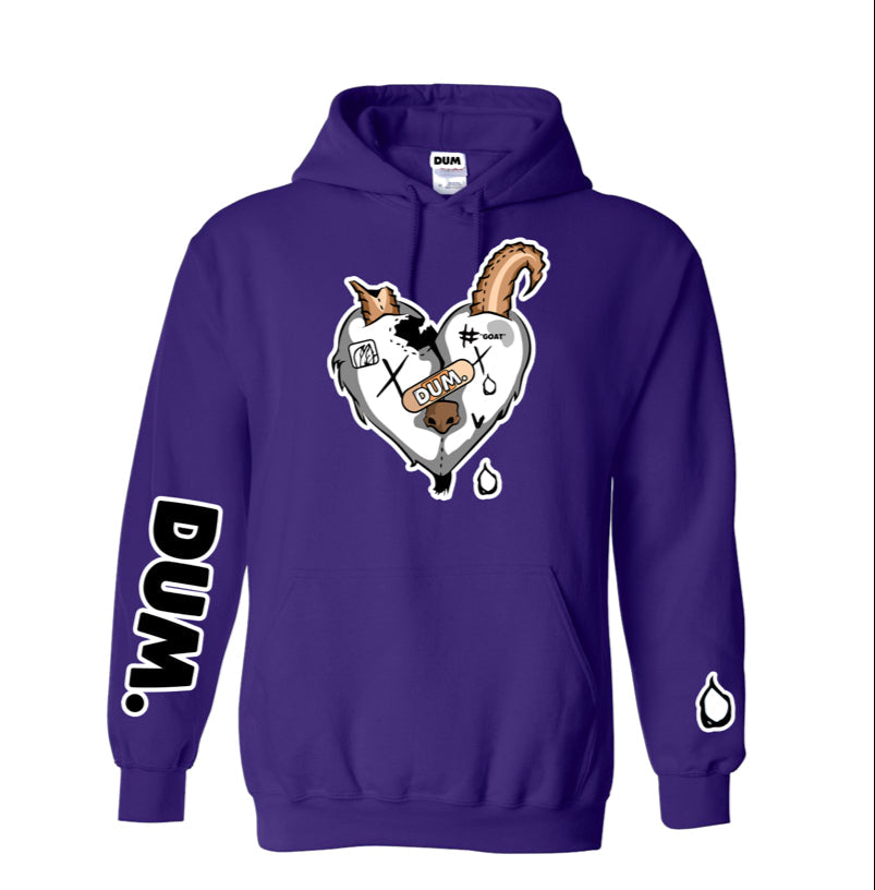 WHITE GOAT LOVE HOODIE