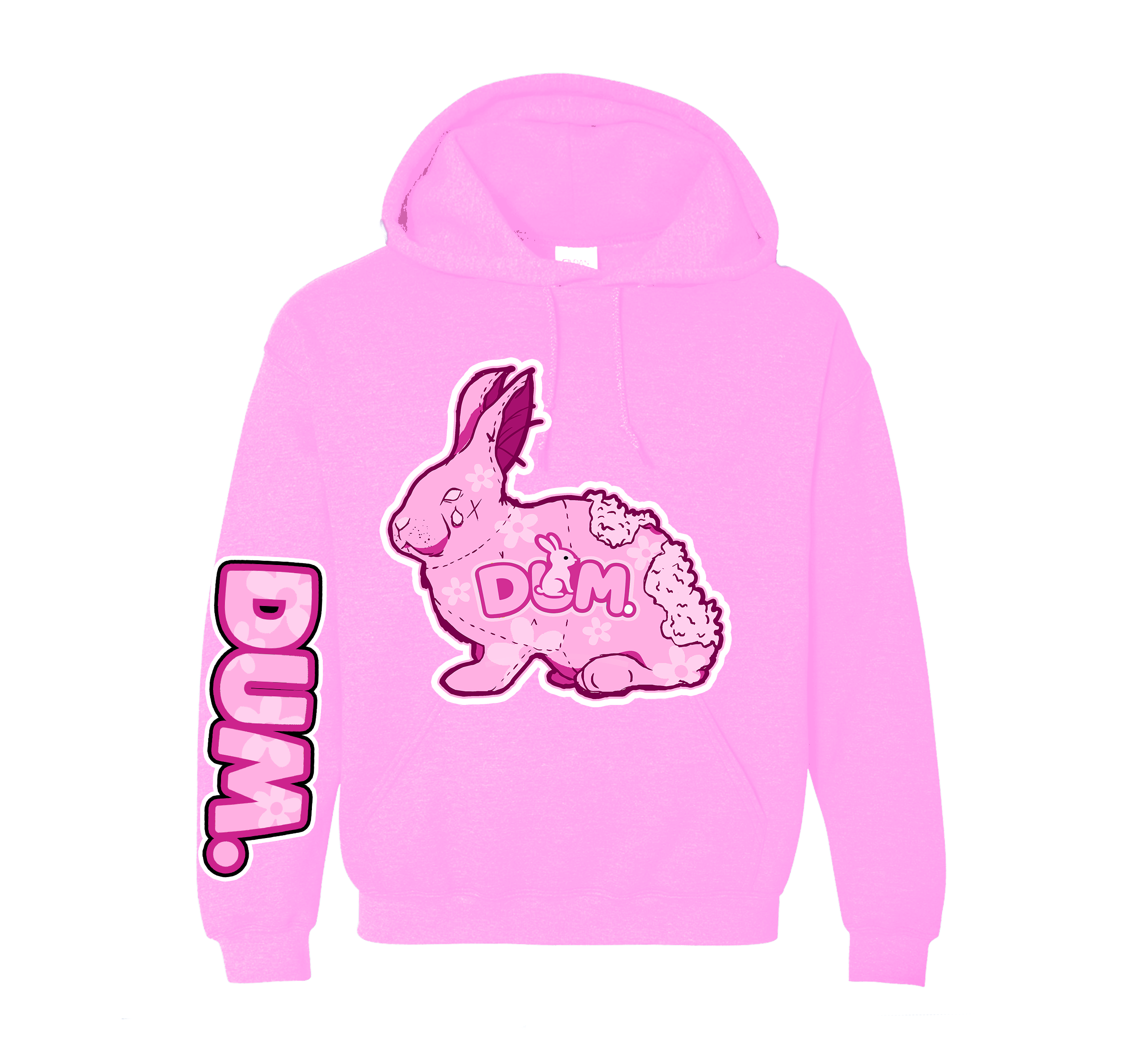 PINK SUNFLOWER DUM HOODIE