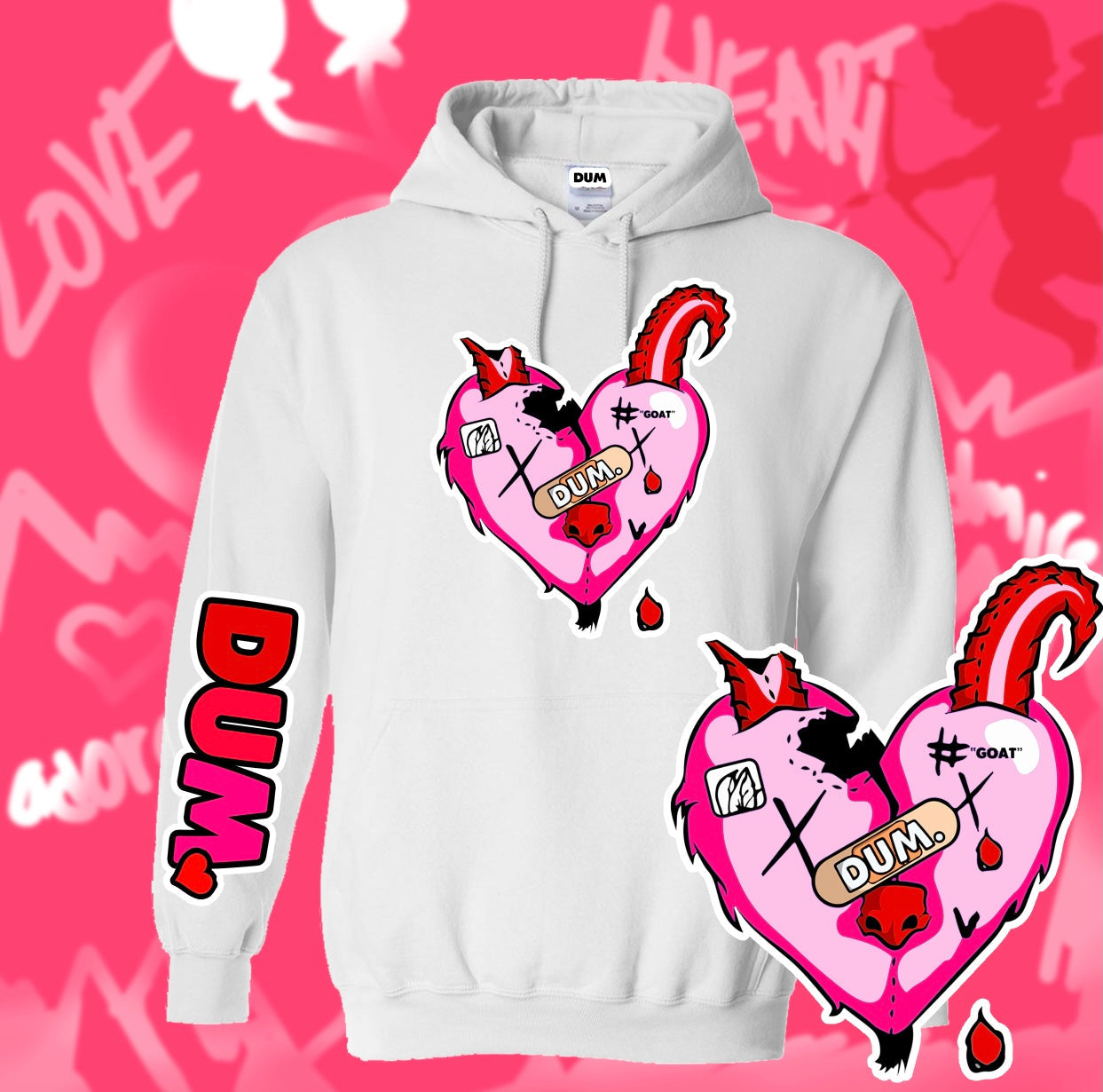VALENTINE GOAT LOVE HOODIE