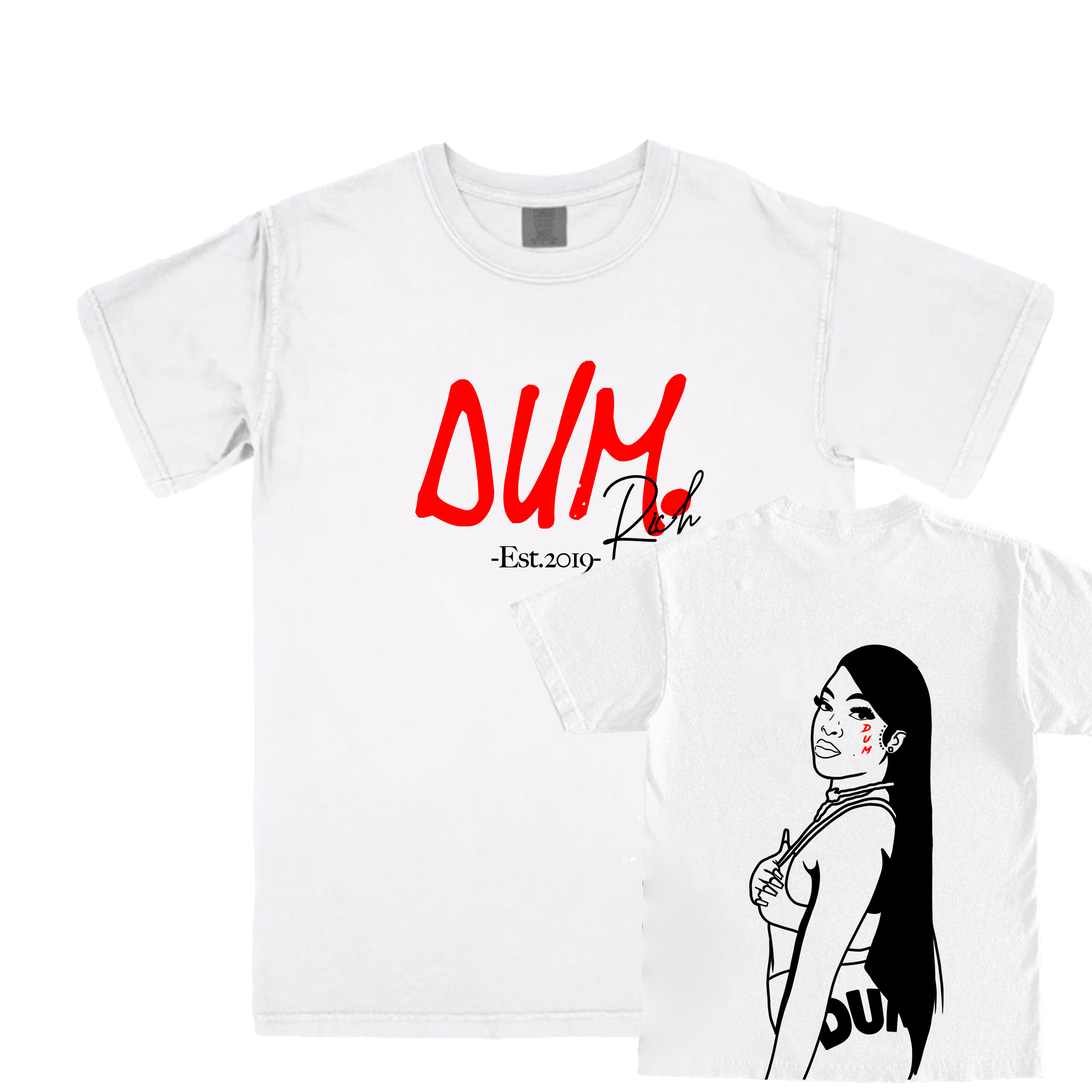 DUM RICH®️ WHITE T