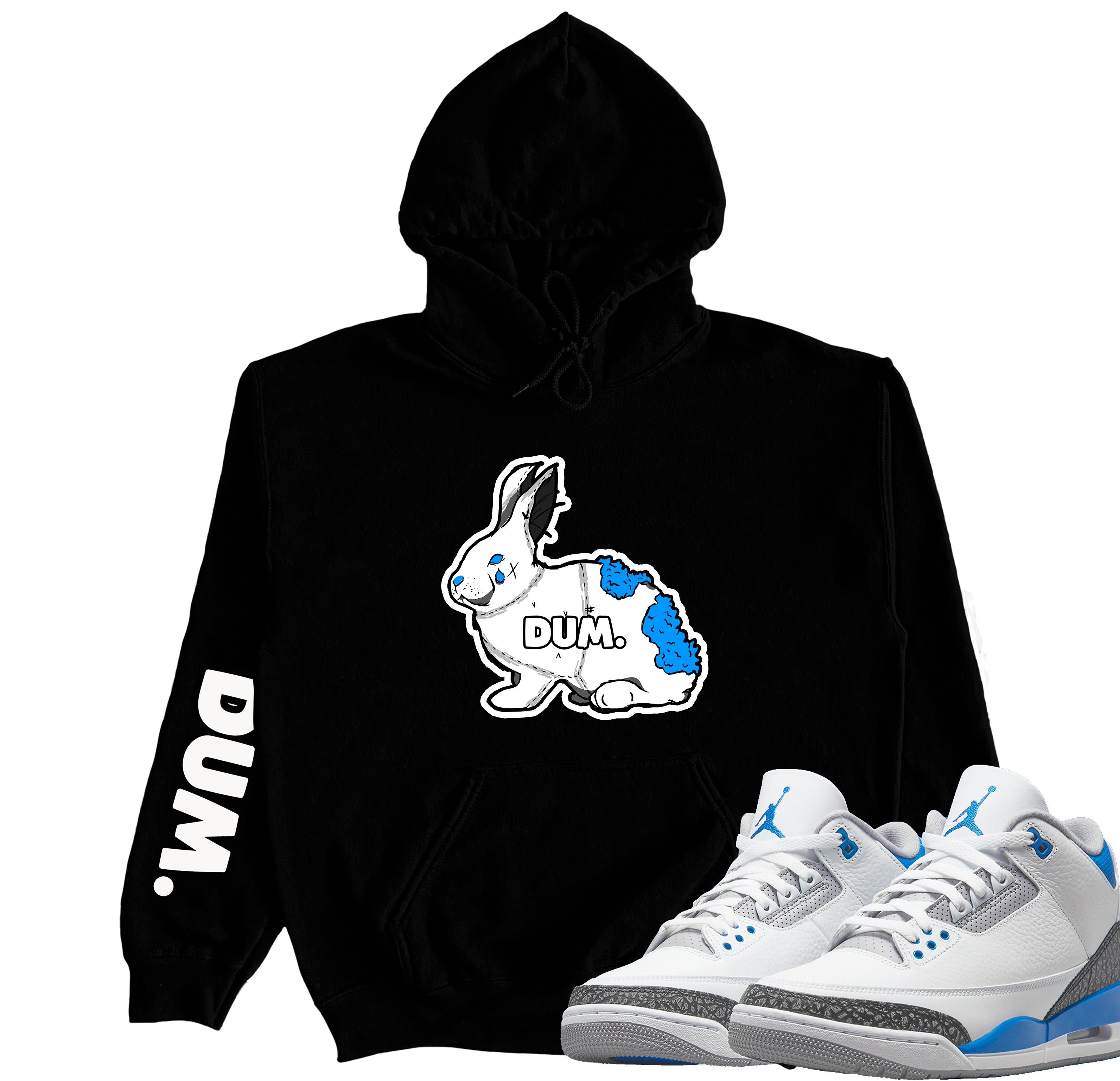 DUM 3 RACER BLUE HOODIE