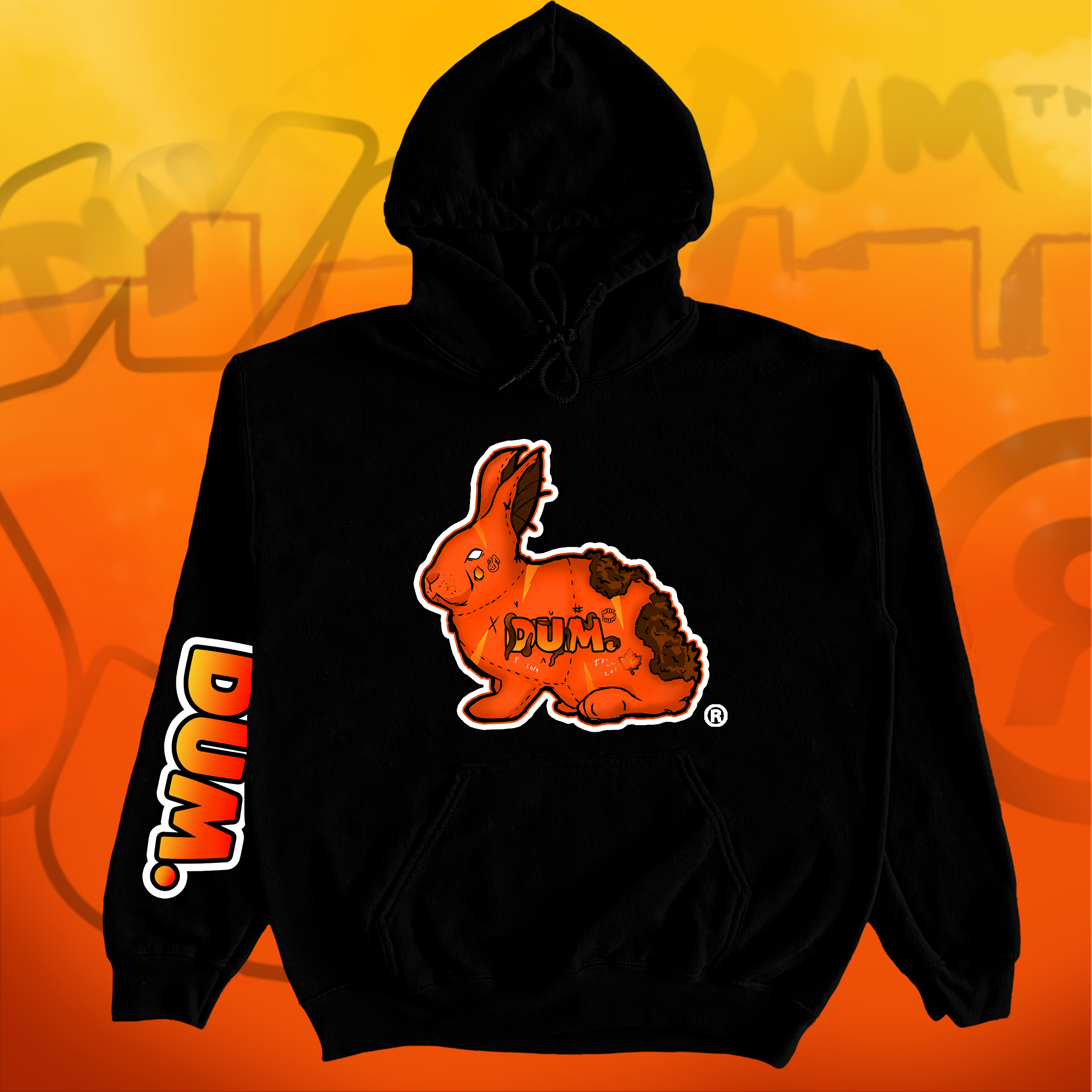 DUM FALL V1 ORANGE HOODIE