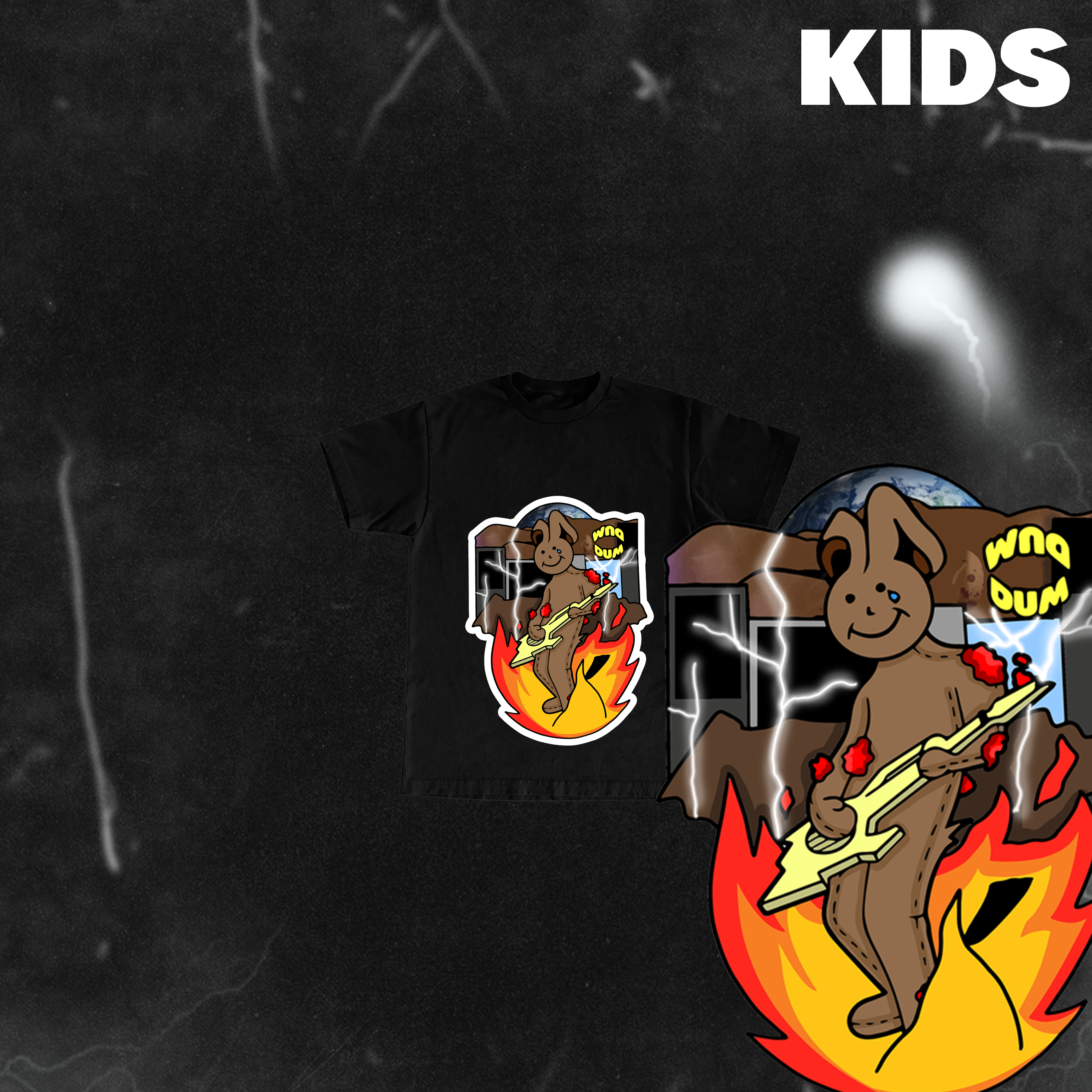 DUM ROCKSTAR®️ KIDS GRAPHIC TEE❤️‍🔥