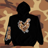BROWN GOAT CAMO HOODIE