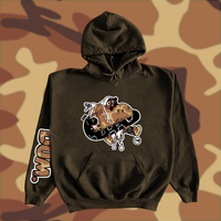 BROWN DUMLOVE CAMO HOODIE