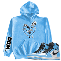 DUM GOATLOVE X RETRO 1S UNIVERSITY BLUE HOODIE