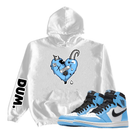 DUM GOATLOVE X RETRO 1S UNIVERSITY BLUE HOODIE