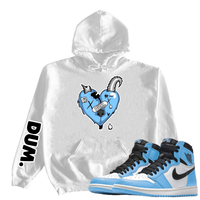 DUM GOATLOVE X RETRO 1S UNIVERSITY BLUE HOODIE