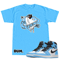 DUMLOVE X RETRO 1S UNIVERSITY BLUE TSHIRT