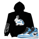 DUM X RETRO 1S UNIVERSITY BLUE HOODIE
