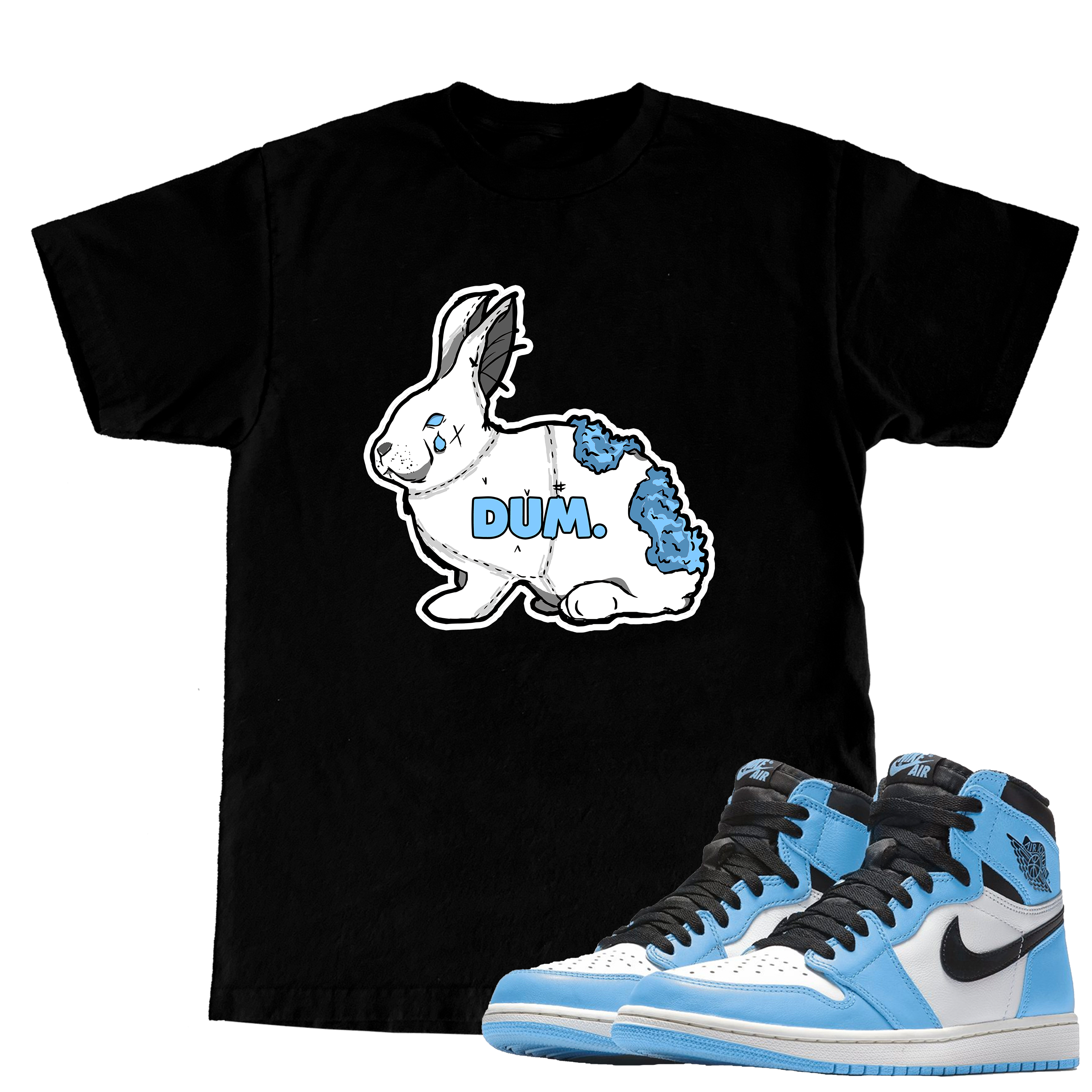 DUMX RETRO 1S UNIVERSITY BLUE TSHIRT