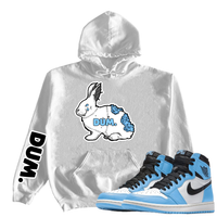 DUM X RETRO 1S UNIVERSITY BLUE HOODIE
