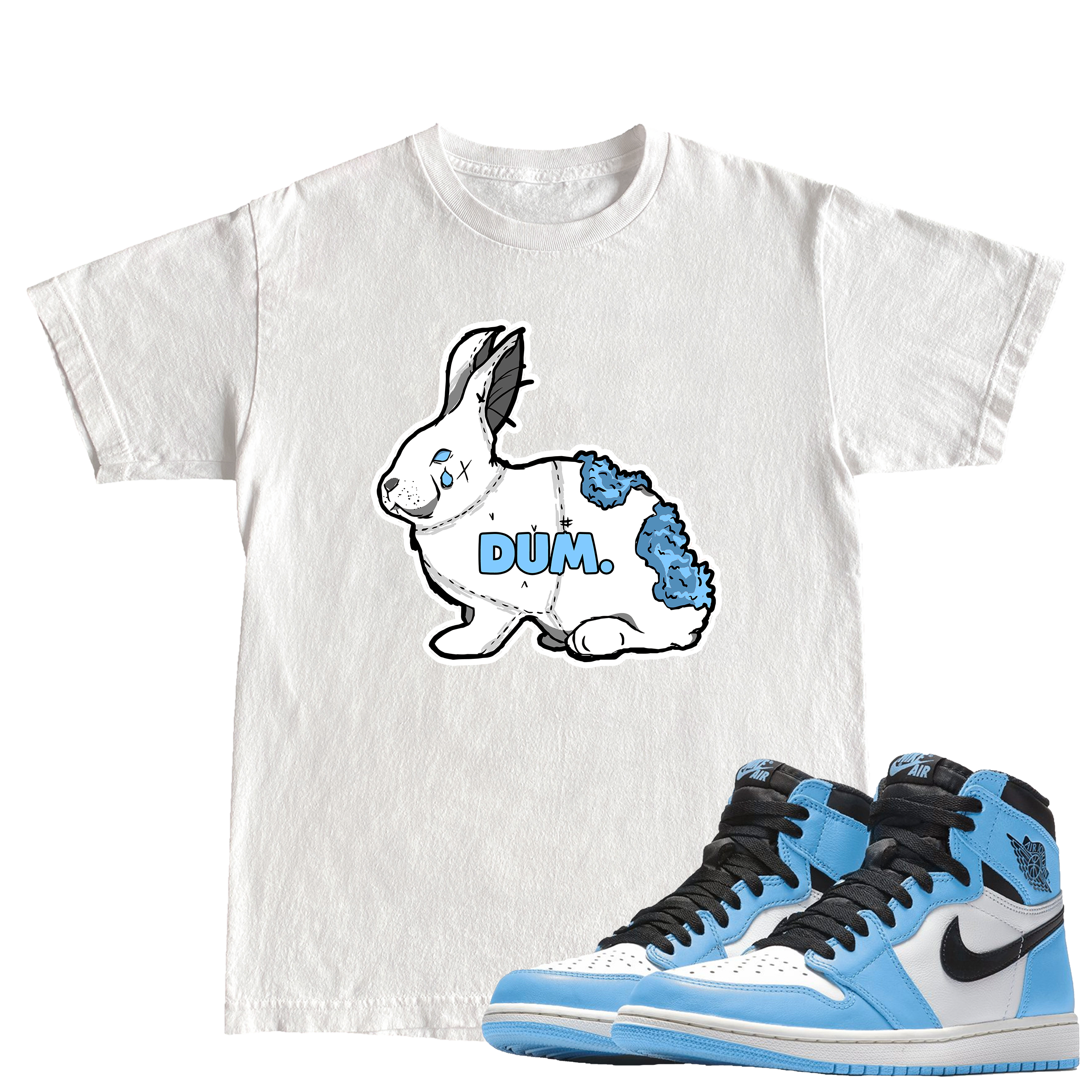 DUMX RETRO 1S UNIVERSITY BLUE TSHIRT