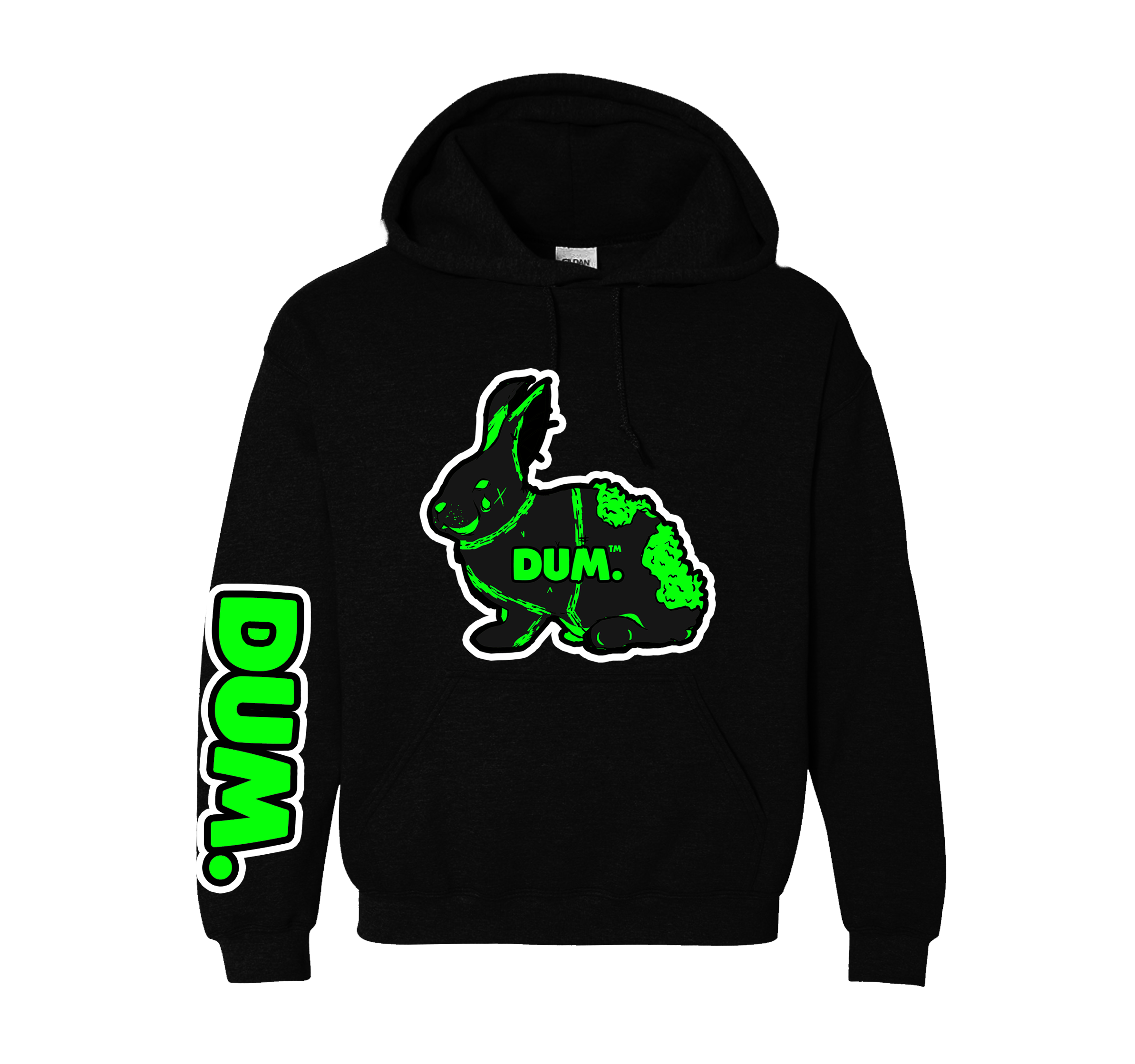 GREEN DUM RAB HOODIE