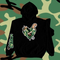 GREEN GOAT CAMO HOODIE