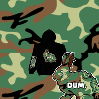 GREEN OG DUM CAMO KIDS HOODIE