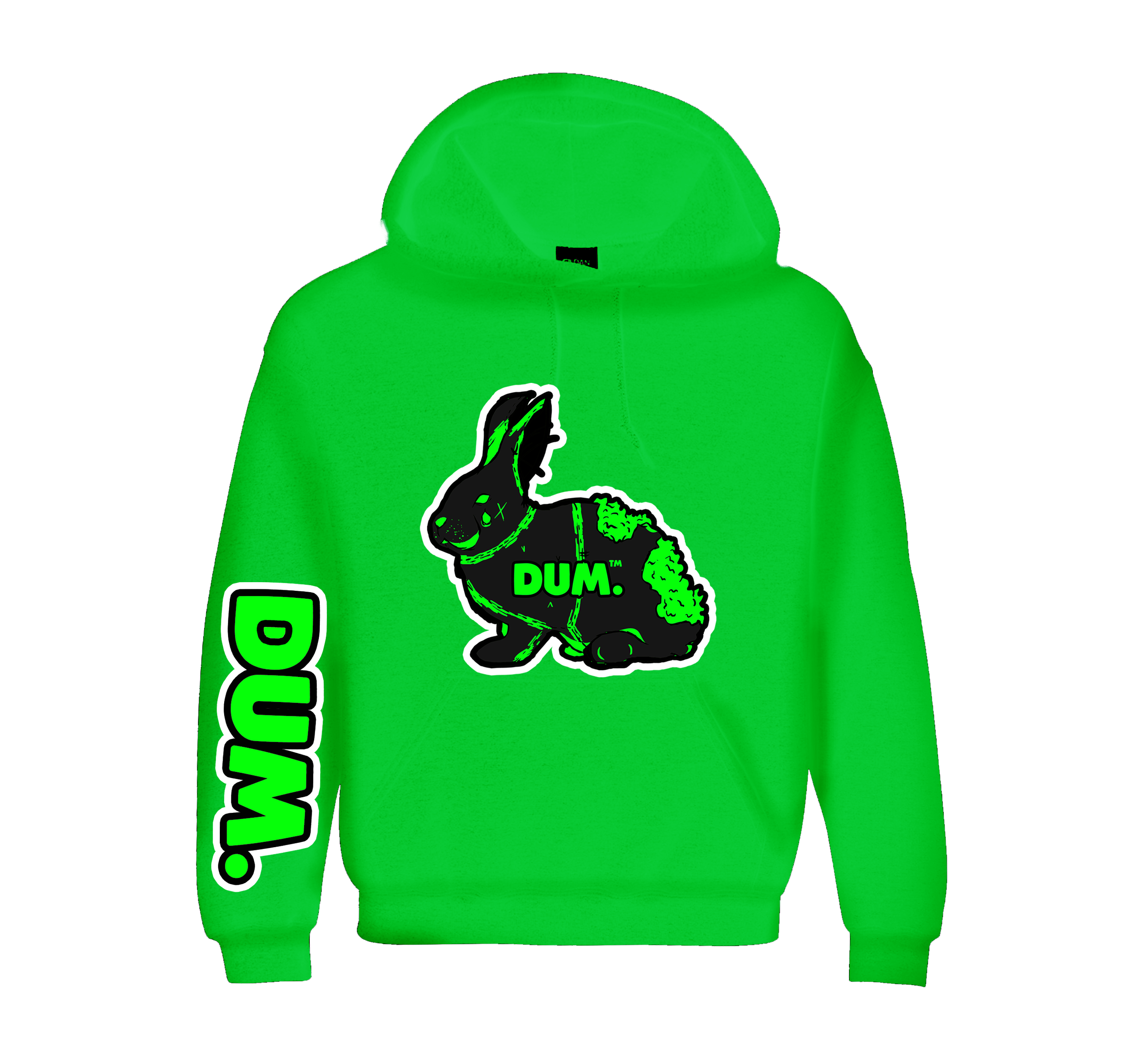 GREEN DUM RAB HOODIE