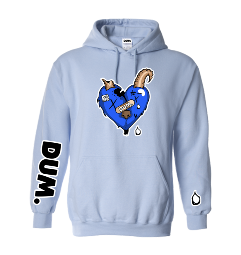 BLUE GOAT LOVE HOODIE