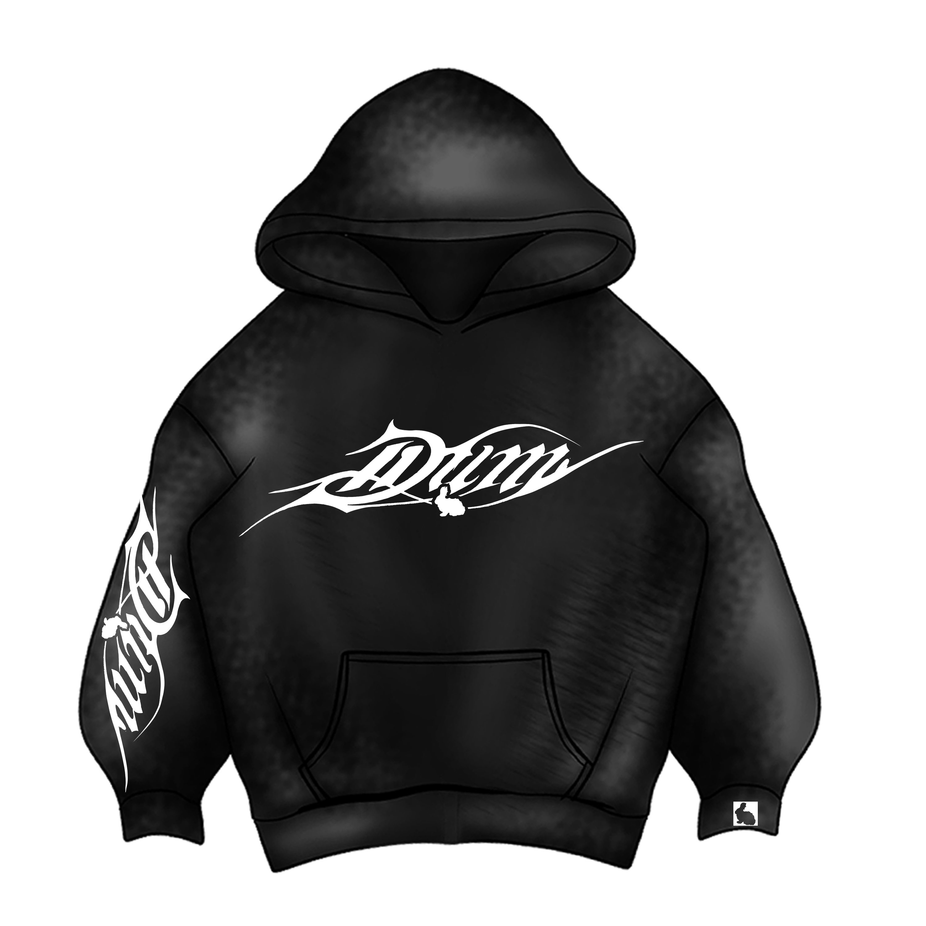 DUM GOTHIC LETTERING HOODIE