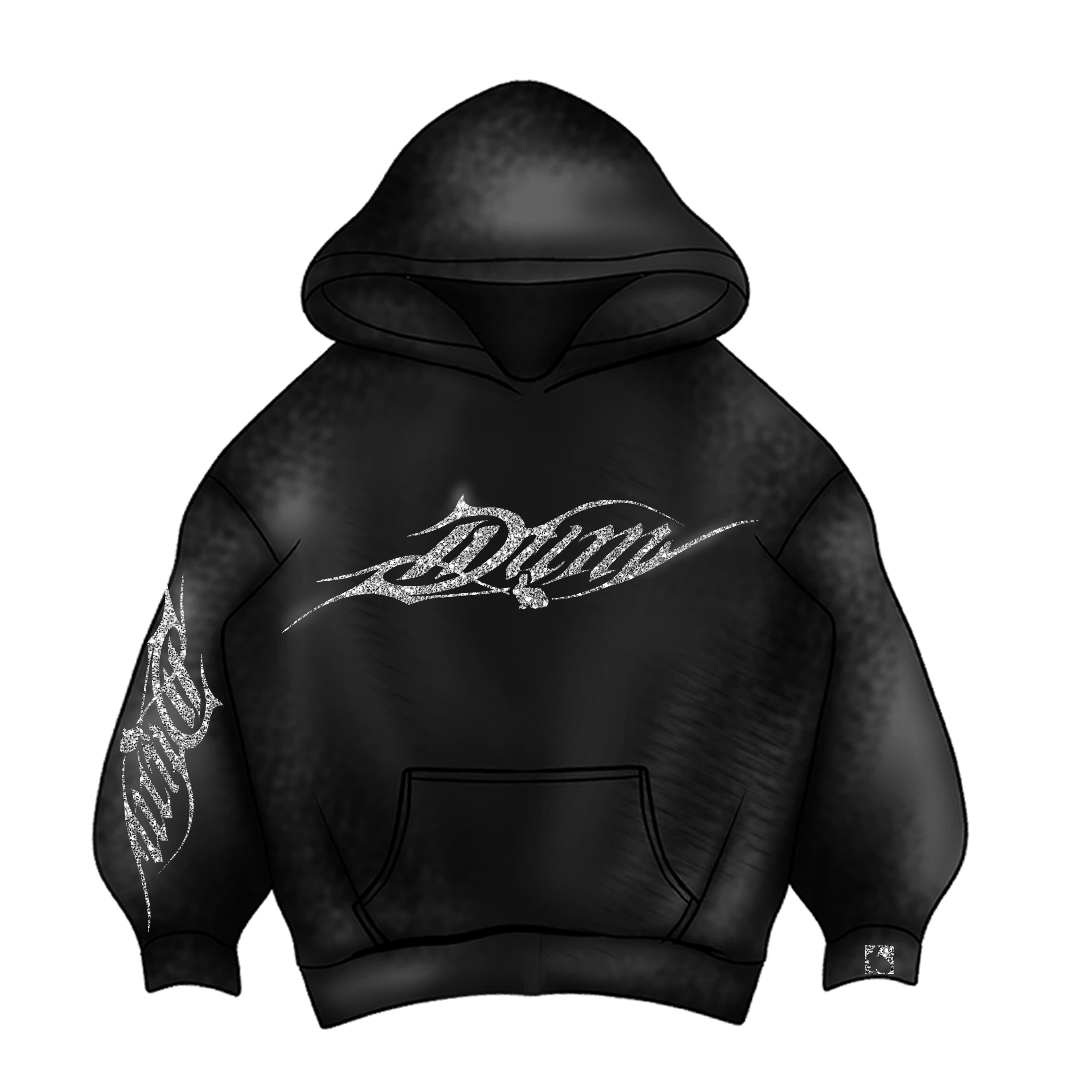 DUM GOTHIC LETTERING HOODIE