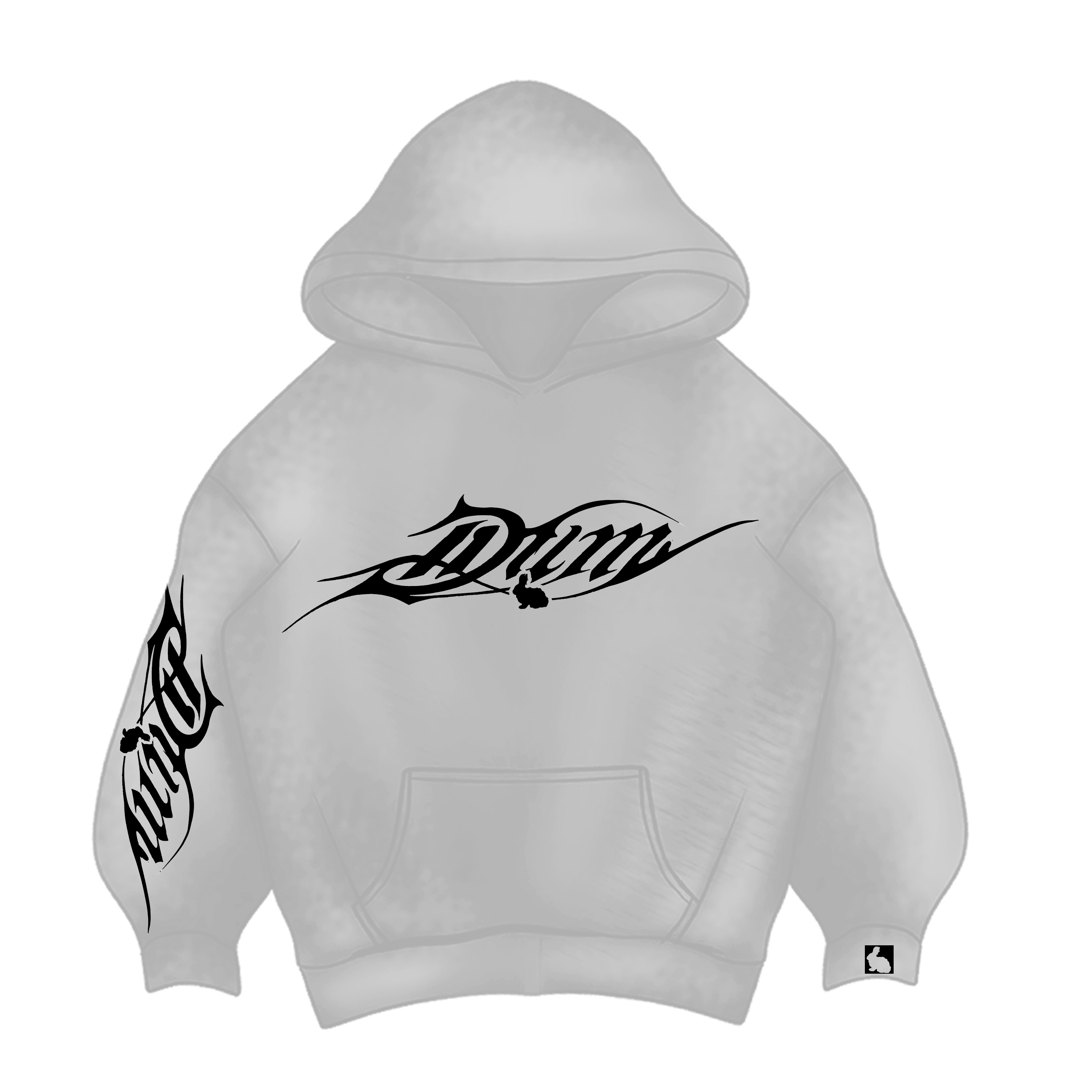 DUM GOTHIC LETTERING HOODIE