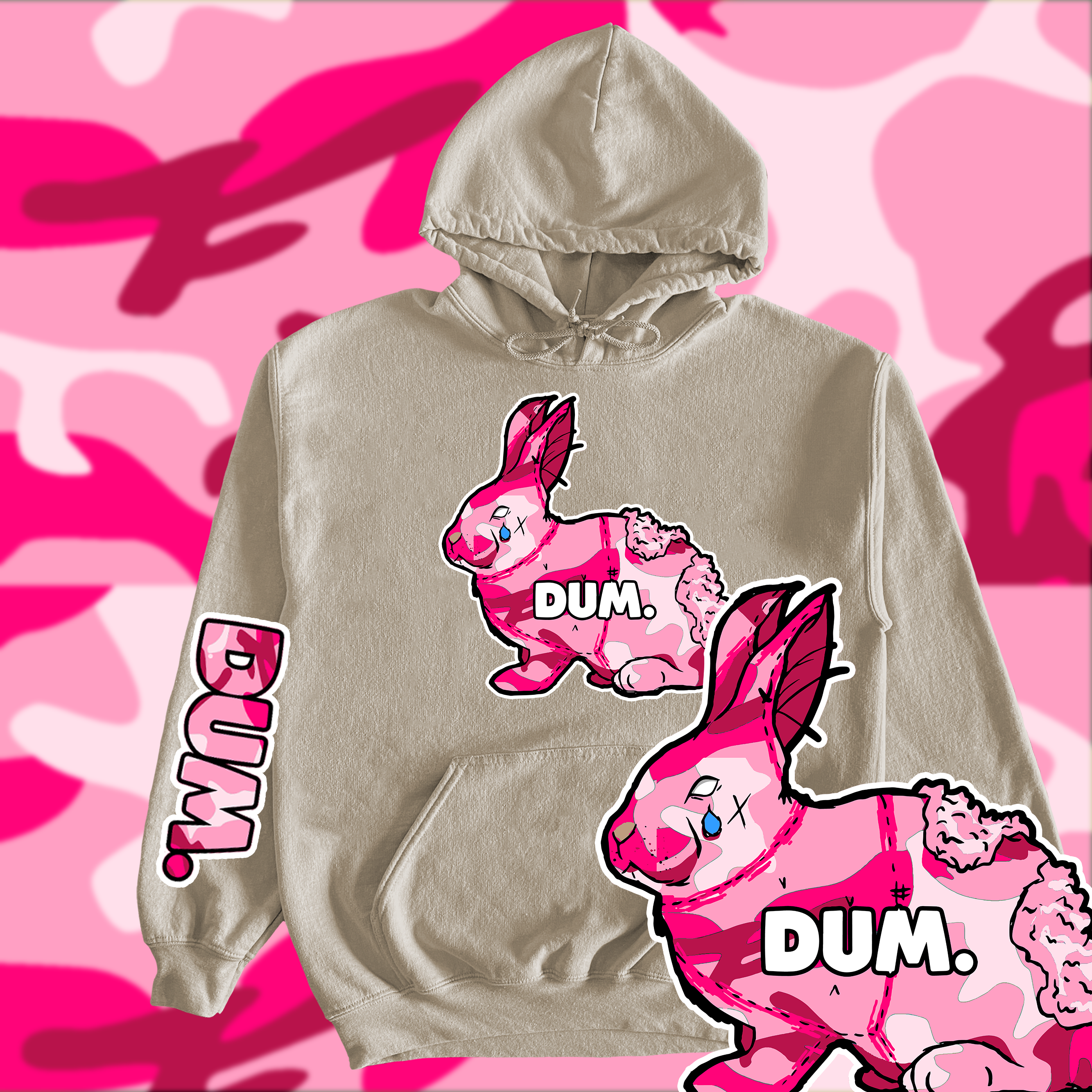 PINK CAMO RAB HOODIE