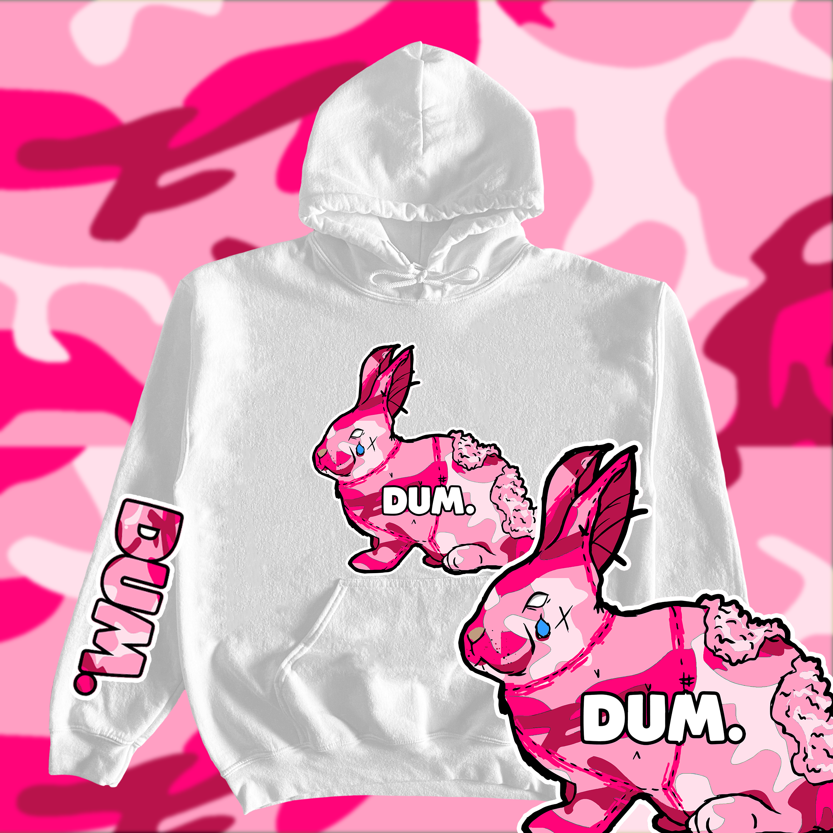 PINK CAMO RAB HOODIE