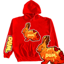 RED GRADIENT DUM HOODIE