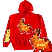 RED GRADIENT DUM HOODIE