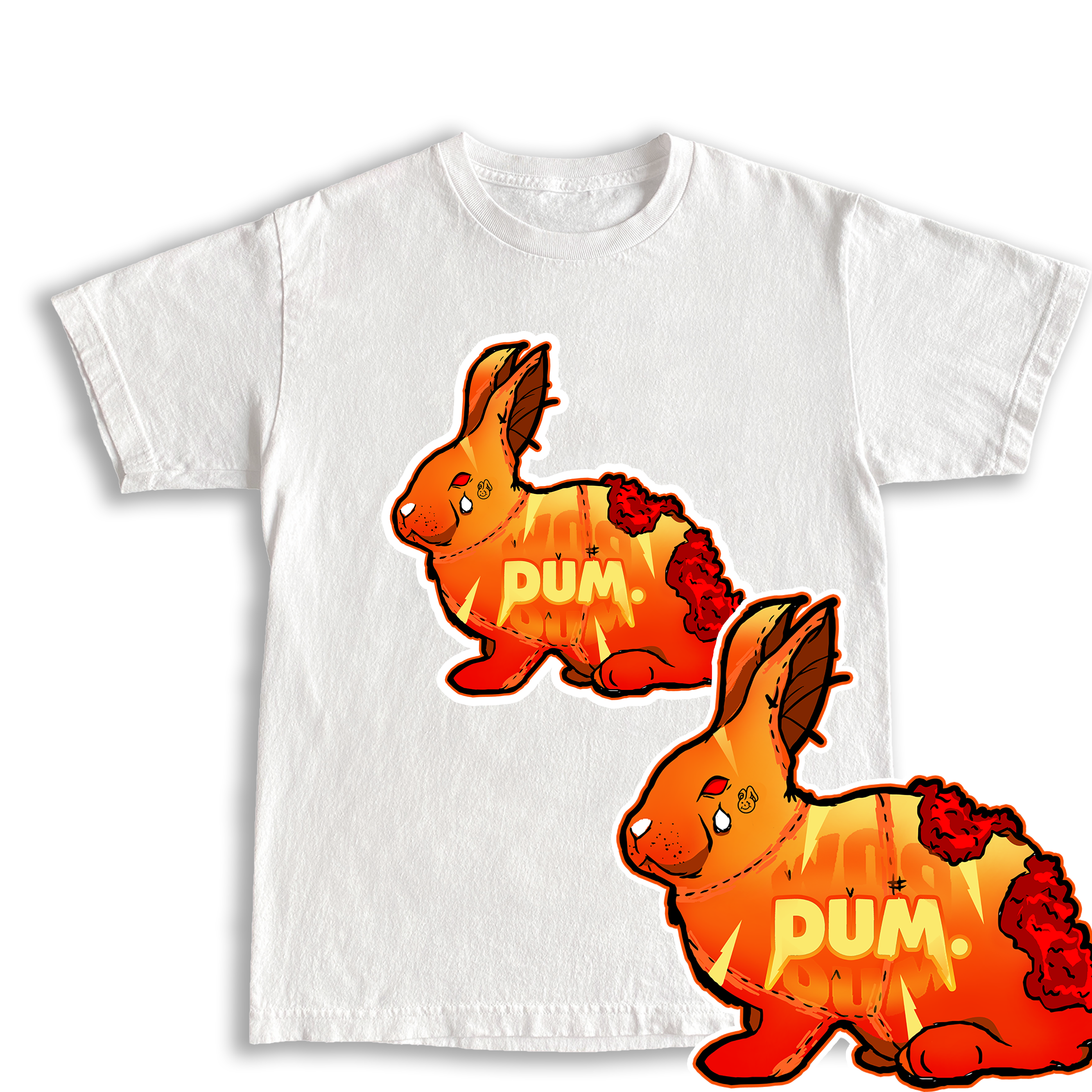 RED GRADIENT DUM TEE