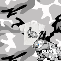 WHITE OG DUM CAMO KIDS TSHIRT