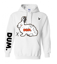WHITE/ORANGE DUM PULLOVER