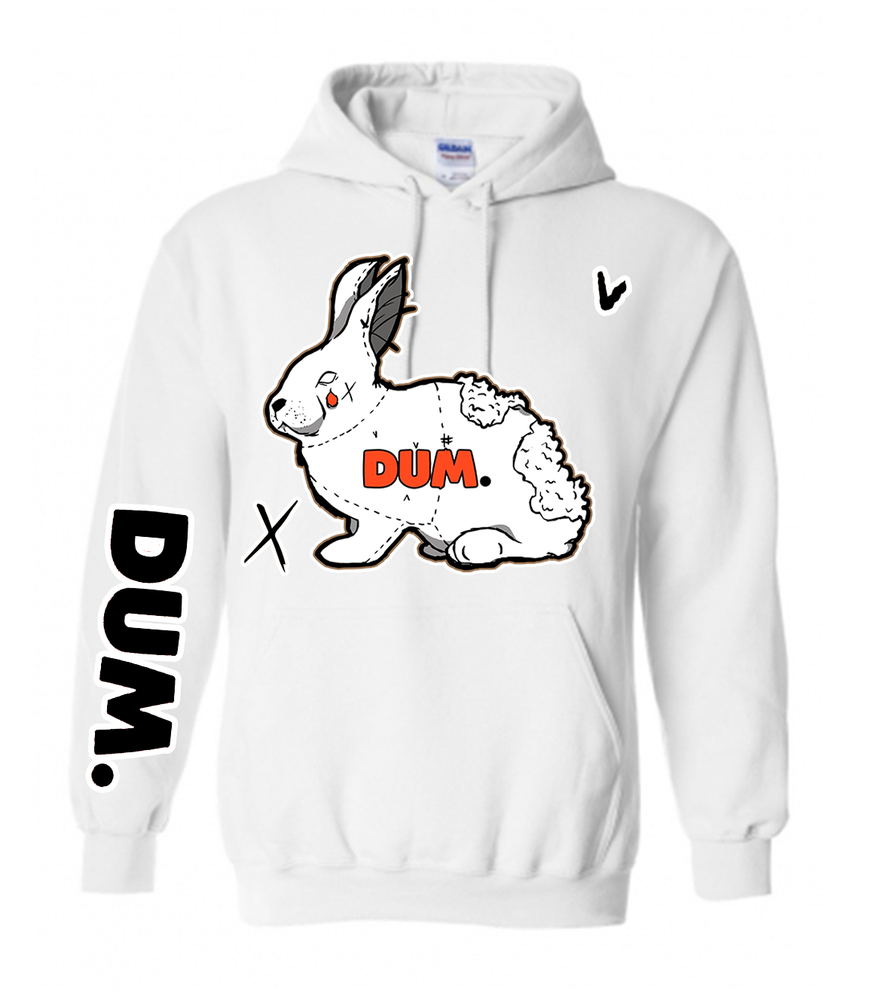 WHITE/ORANGE DUM PULLOVER