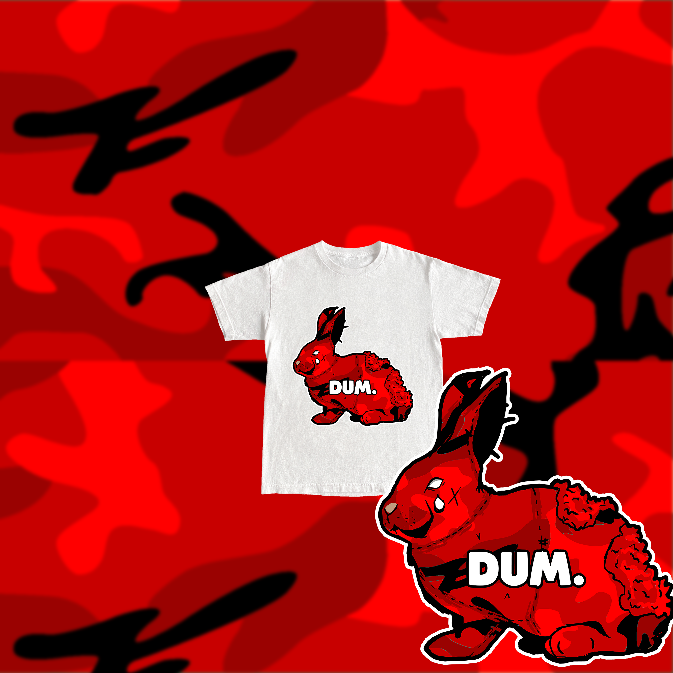 RED OG DUM CAMO YOUTH TSHIRT