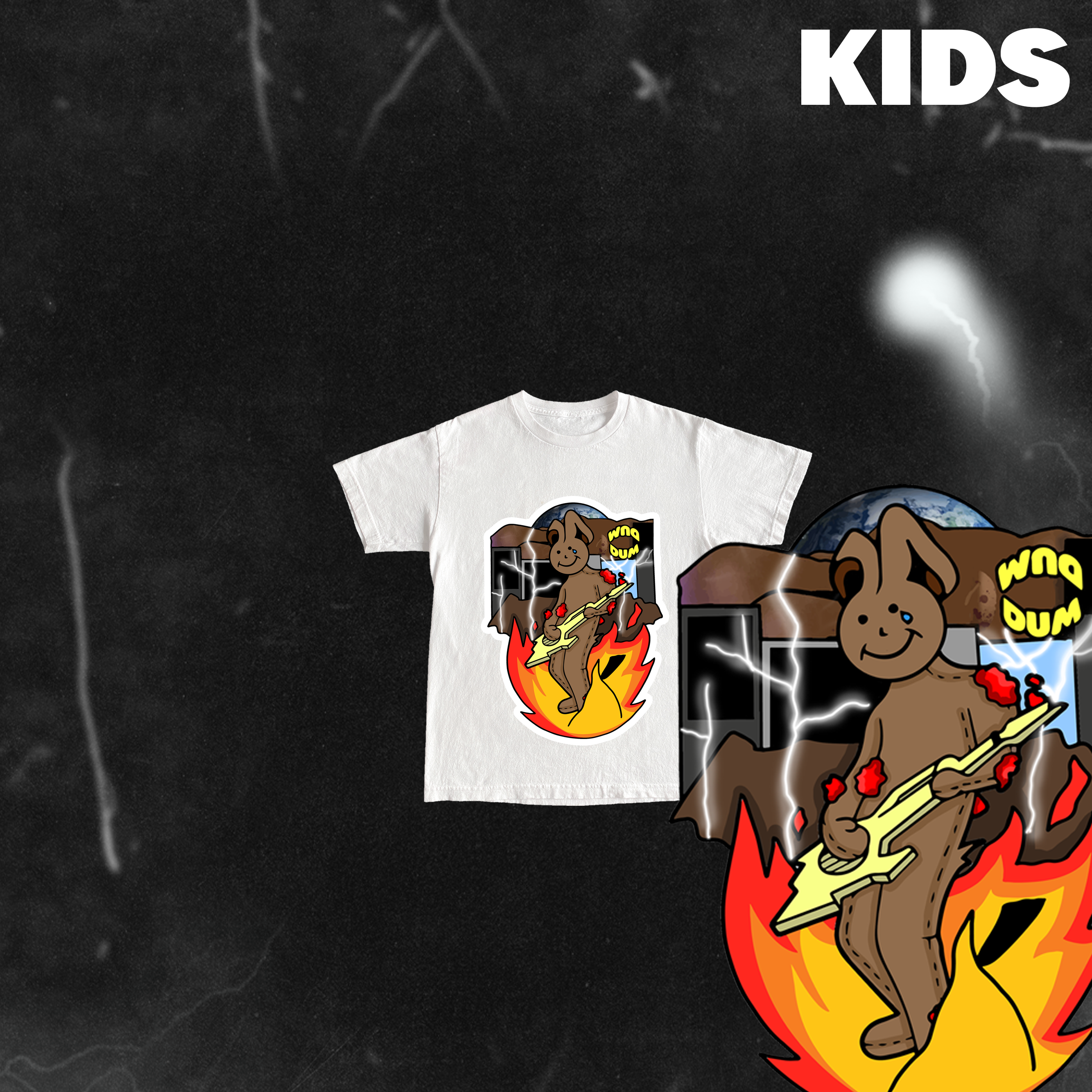 DUM ROCKSTAR®️ KIDS GRAPHIC TEE❤️‍🔥